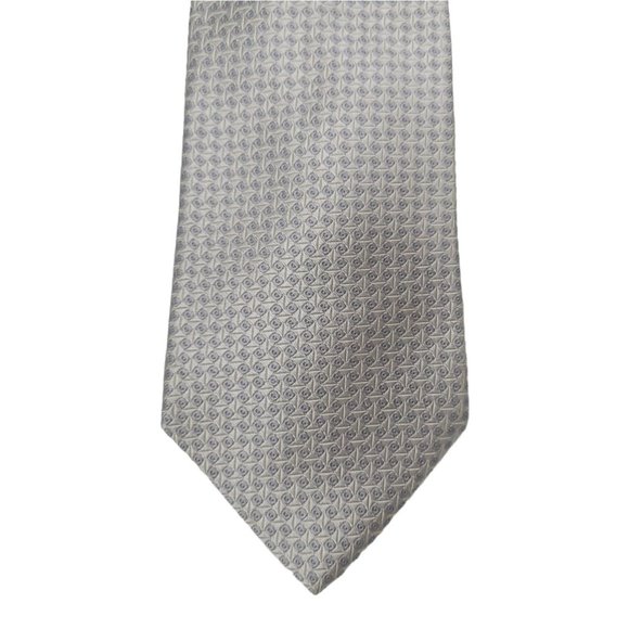 Nicole Miller Jones New York Silk Ties Gray Blue White Cream Lot Of 2 - Picture 6 of 12